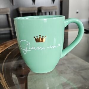 Glam-ma Mint Green Mug with Gold Accent - Indigo